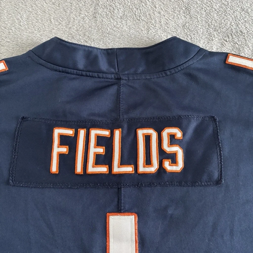 Nike‎ NFL Chicago Bears Jersey Men's XL Football Navy Orange Adult
